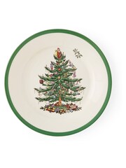 Spode Set of 4 White Christmas Tree Plates 20cm - Image 2 of 4