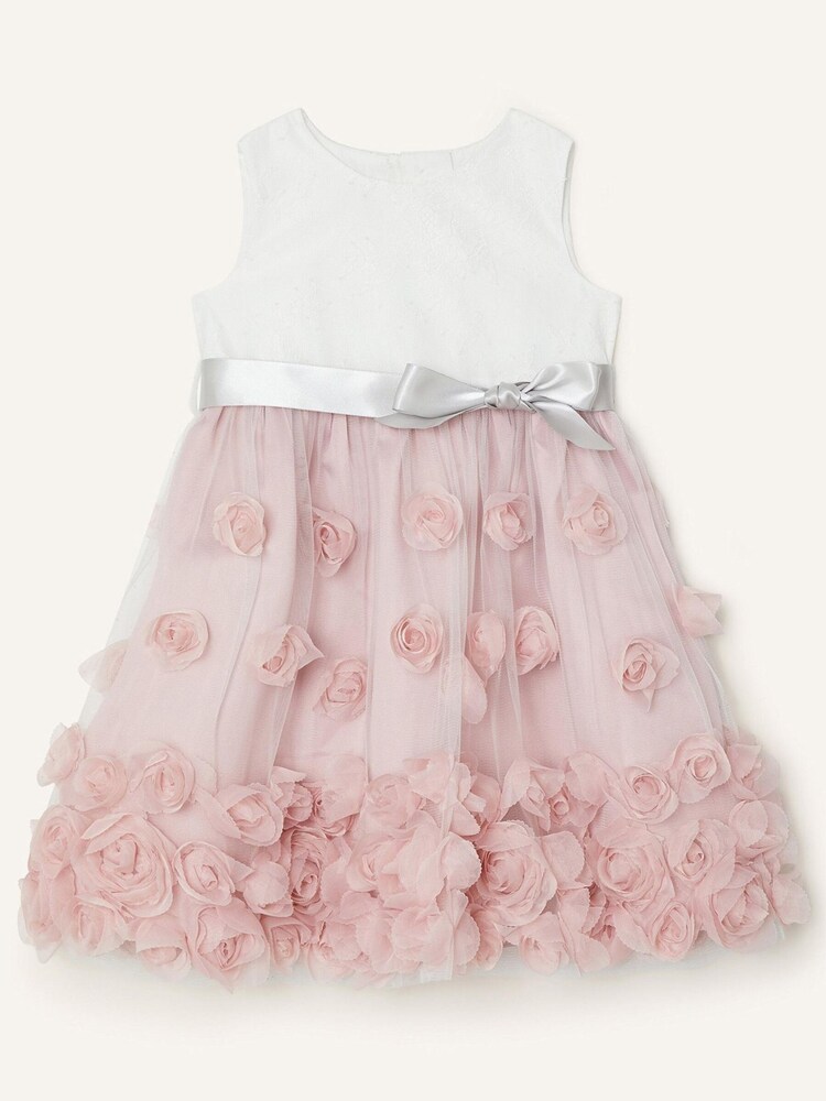 Monsoon Pink Light Baby Ianthe Dress - Image 1 of 2