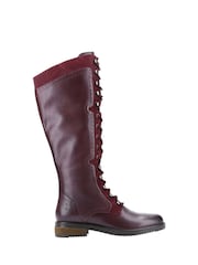 Hush Puppies Rudy Zip Lace Up Long Boots - Image 1 of 4