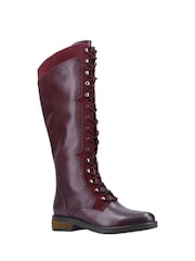 Hush Puppies Rudy Zip Lace Up Long Boots - Image 2 of 4