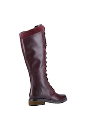 Hush Puppies Rudy Zip Lace Up Long Boots - Image 3 of 4