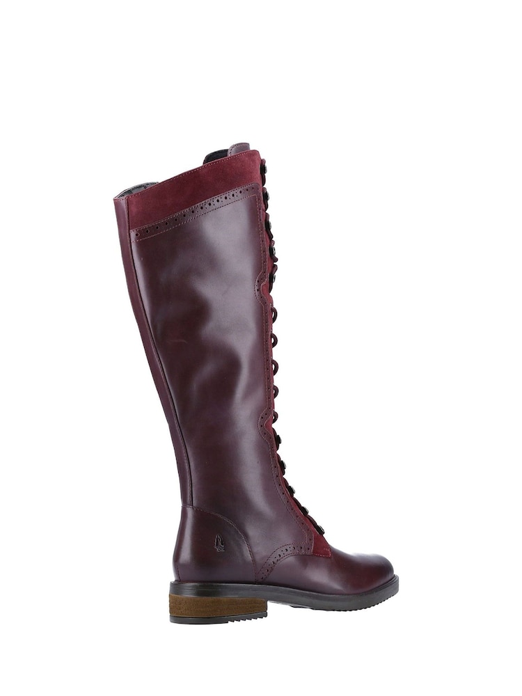 Hush Puppies Rudy Zip Lace Up Long Boots - Image 3 of 4