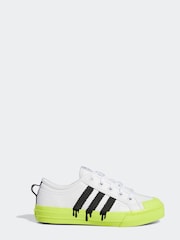 adidas Originals White Nizza Trainers - Image 1 of 7