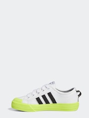 adidas Originals White Nizza Trainers - Image 2 of 7
