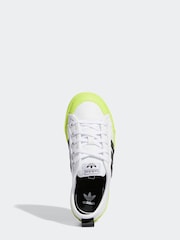 adidas Originals White Nizza Trainers - Image 5 of 7