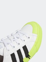 adidas Originals White Nizza Trainers - Image 7 of 7