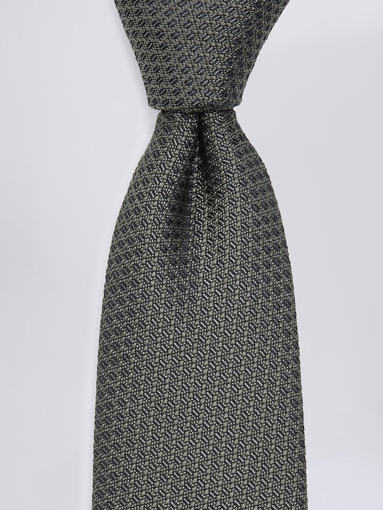 MOSS Sea Green Textured Tie - Image 2 of 2 MOSS Sea Green Textured Tie - Image 2 of 2
