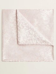 MOSS Pink Floral Swirl Pocket Square - Image 1 of 1