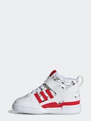 adidas Originals White Forum Mid 360 Trainers - Image 2 of 7