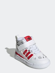adidas Originals White Forum Mid 360 Trainers - Image 3 of 7