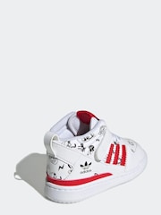 adidas Originals White Forum Mid 360 Trainers - Image 4 of 7