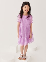 Purple Next Tiered Tulle Dress (3-16yrs) - Image 1 of 5