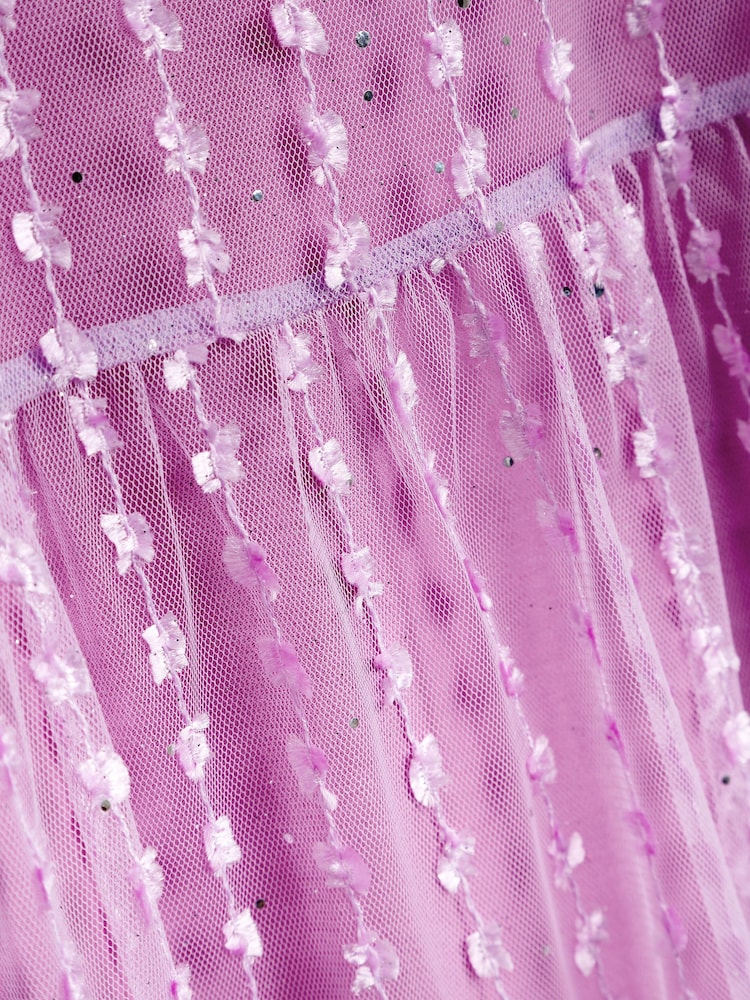 Purple Next Tiered Tulle Dress (3-16yrs) - Image 5 of 5