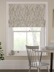 Natural Ready Made Willow Blackout Roman Blind - Image 1 of 8