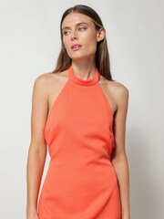 Line & Dot Orange Skyler Midi Dress - Image 4 of 4