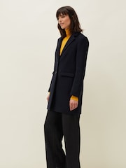 Phase Eight Blue Lydia Wool Car Coat - Image 4 of 8