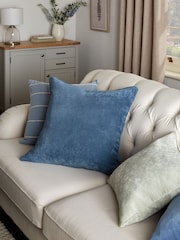 Airforce Blue 59 x 59cm Soft Velour Cushion - Image 1 of 7