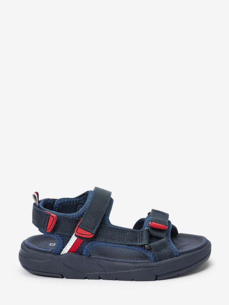 Navy Blue Strap Touch Fastening Trekker Sandals - Image 1 of 5