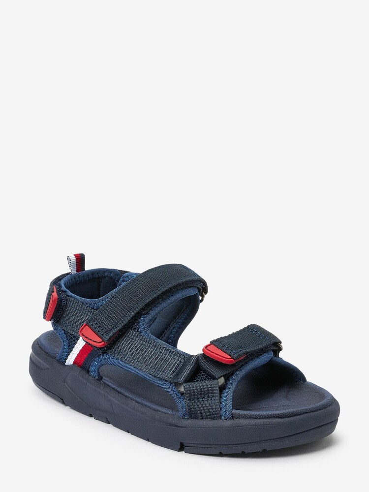 Navy Blue Strap Touch Fastening Trekker Sandals - Image 2 of 5