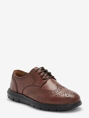 Tan Brown Light Weight Flexible Sole Brogues - Image 2 of 5