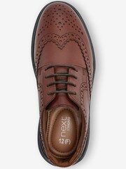 Tan Brown Light Weight Flexible Sole Brogues - Image 3 of 5