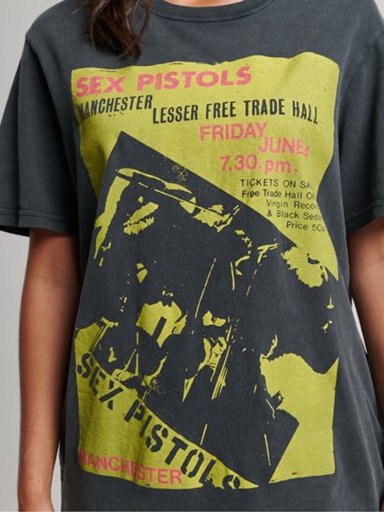 Grijs chroom - Superdry Sex Pistols Limited Edition 100% katoenen t-shirt - Afbeelding 4 van 4 Grijs chroom - Superdry Sex Pistols Limited Edition 100% katoenen t-shirt - Afbeelding 4 van 4