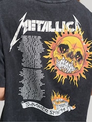 Superdry Black/white Metallica Limited Edition T-Shirt - Image 6 of 6
