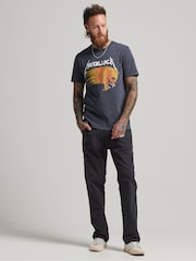 Superdry Grey Metallica Limited Edition 100% Cotton T-Shirt - Image 3 of 3
