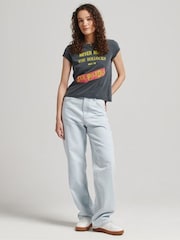 Superdry Grey Sex Pistols Limited Edition 100% Cotton T-Shirt - Image 1 of 4