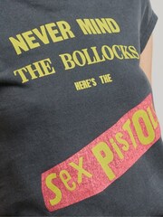 Superdry Grey Sex Pistols Limited Edition 100% Cotton T-Shirt - Image 4 of 4