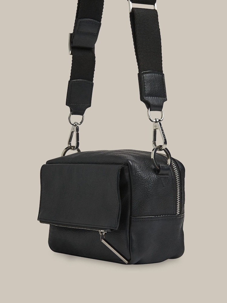 Whistles Black Bibi Cross-Body Bag - Image 1 of 3