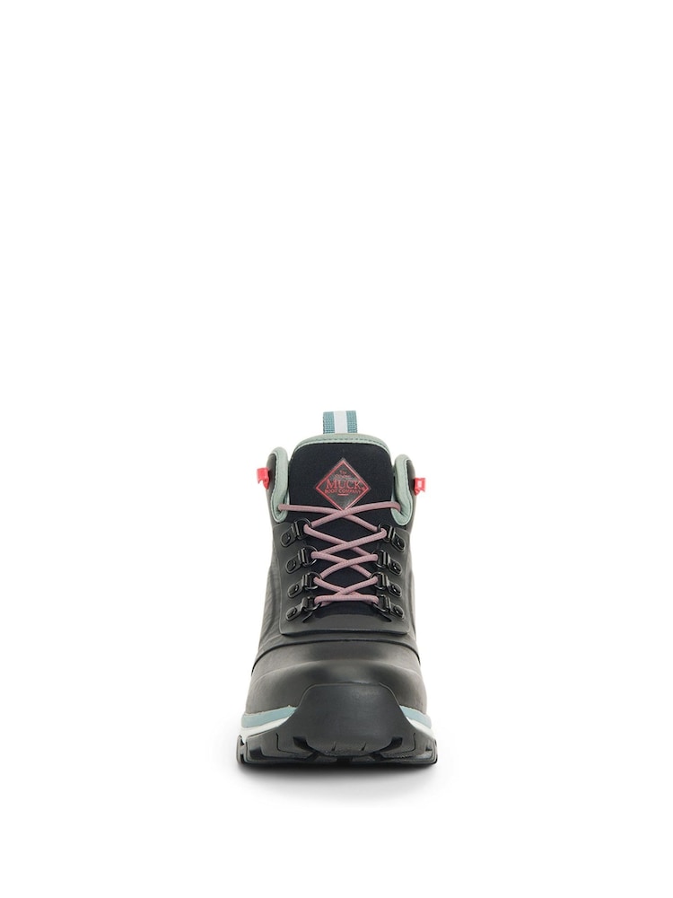 Muck Boots Womens Apex Lace-Up Hiking Black Boots - Image 2 of 6