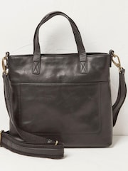 FatFace Black Leather The Paris Tote Bag - Image 1 of 1