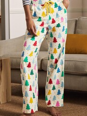 Boden Natural Vanessa Cosy 100% Cotton Pyjama Bottoms - Image 1 of 4