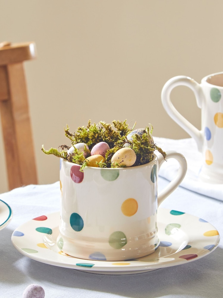 Emma Bridgewater Cream Polka Dot Small Mug - Image 1 of 4