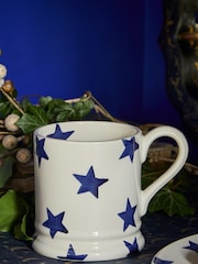 Emma Bridgewater Cream Blue Star Mug - Image 1 of 4