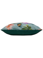 Evans Lichfield Duck Egg Blue Butterflies Outdoor Polyester Filled Cushion - Image 4 of 5