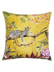 Evans Lichfield Gold Leopard Outdoor Polyester Filled Cushion - Image 3 of 6