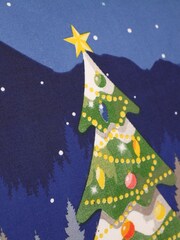 Bedlam Blue Christmas Glow In The Dark Duvet Cover Set - Image 3 of 4