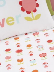 Cosatto Red Kids Fairy Garden 100% Cotton Fitted Sheet - Image 1 of 2