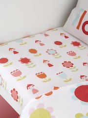 Cosatto Red Kids Fairy Garden 100% Cotton Fitted Sheet - Image 2 of 2