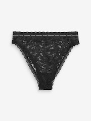 Calvin Klein Black CK One Lace High Waist Brazillian Briefs - Image 1 of 1