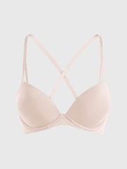 Licht beige - Calvin Klein - Verleidelijke comfortabel licht liftende demi-beha - Image 5 of 5