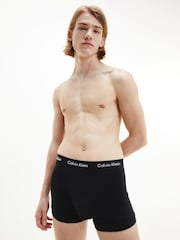 Calvin Klein Black Cotton Stretch Trunks 5 Pack - Image 2 of 2