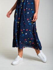 Frugi Blue Recycled Maternity And Nursing Occasion Dress - Image 3 of 6