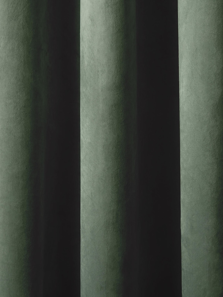 Laurence Llewelyn-Bowen Montrose Velvet Blackout Thermal Eyelet Curtains - 圖片 2，共 3