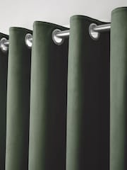 Laurence Llewelyn-Bowen Montrose Velvet Blackout Thermal Eyelet Curtains - 圖片 3，共 3