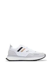 BOSS White Jonah Run Trainers - Image 1 of 4