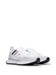 BOSS White Jonah Run Trainers - Image 2 of 4