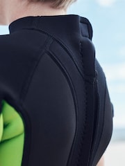 Black and Green Short Sleeve Wetsuit (1-16yrs) - Image 3 of 7